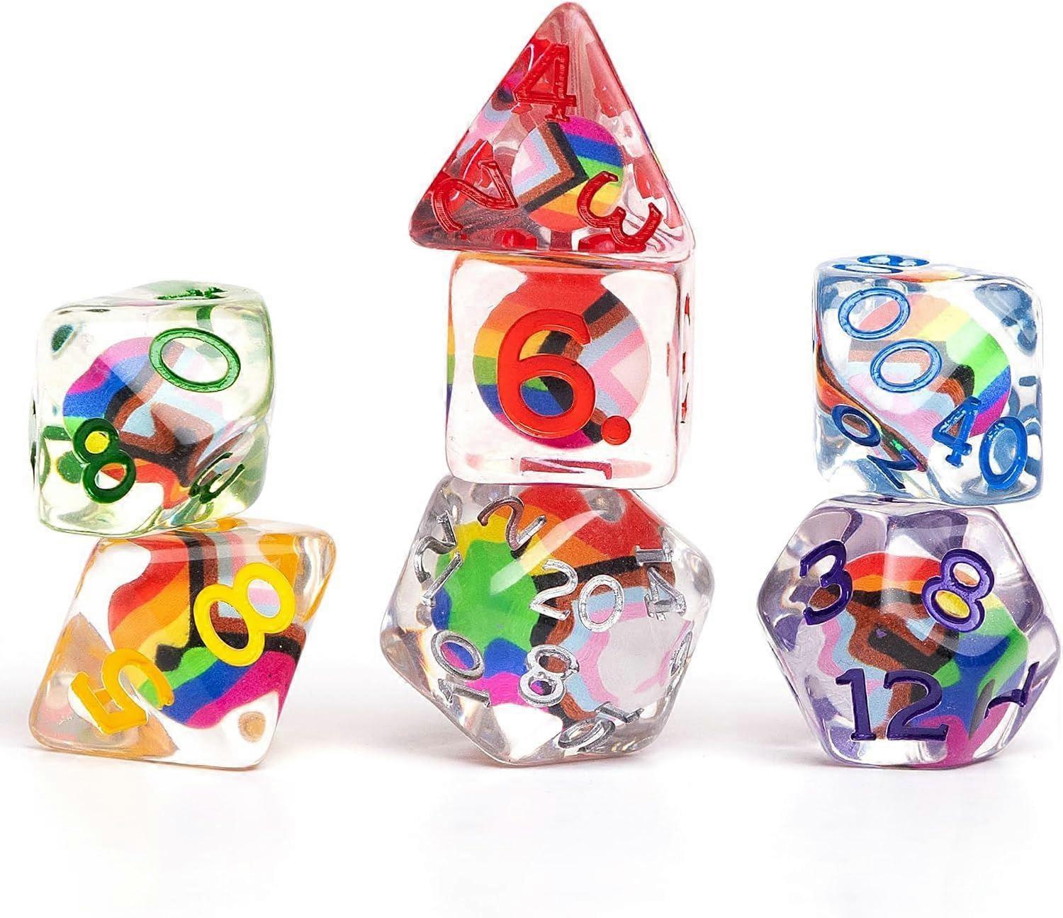 Dungeons & Dragons Progress Pride Dice Set