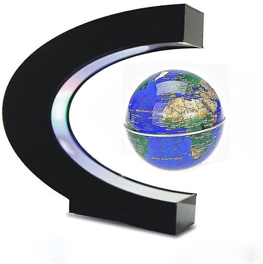Floating Globe With Led Lights C Shape Magnetic Levitation Floating Globe World