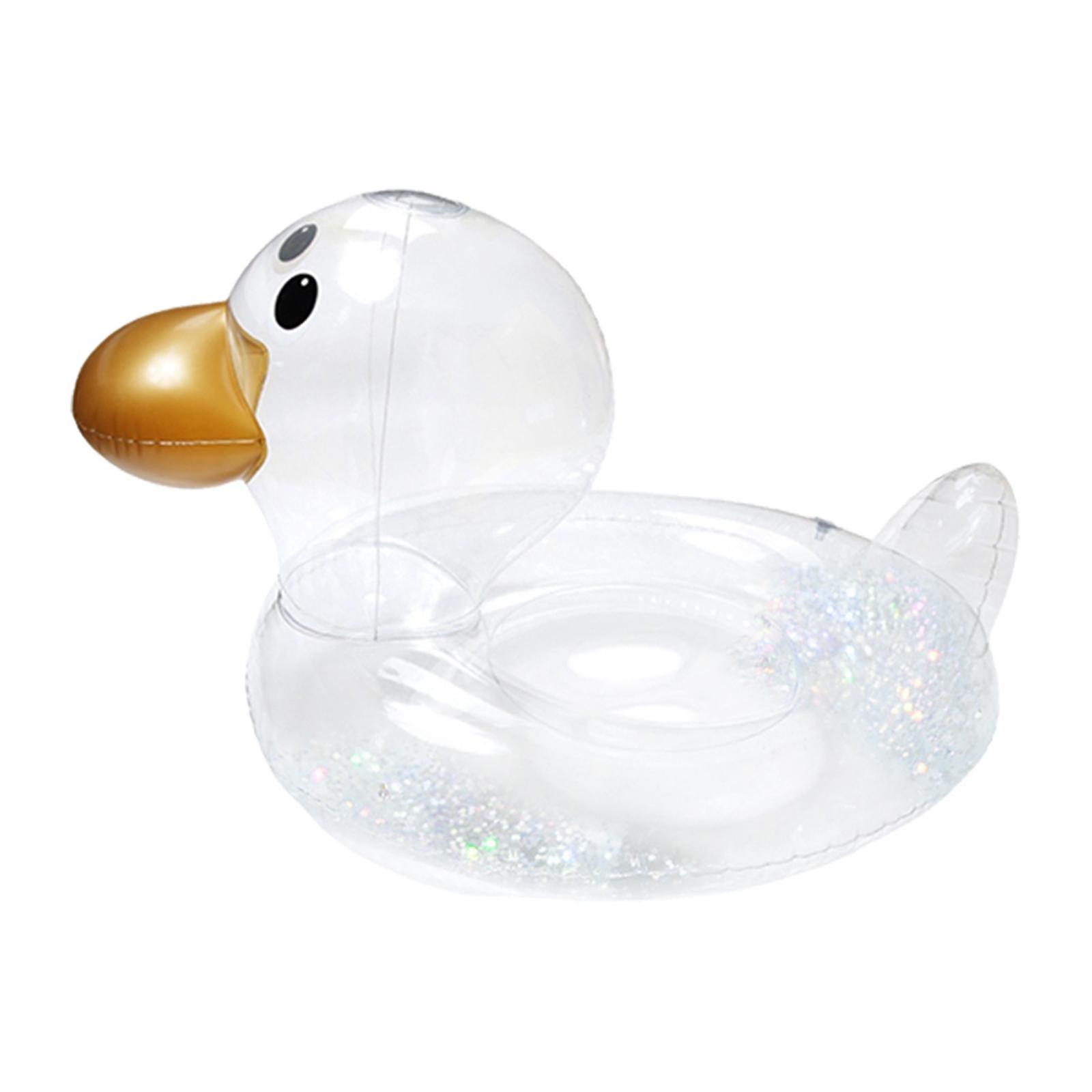 Swimming Float Ring Durable Safety Transparent for Pool Parties Pool Summer Sequins Seat Ring