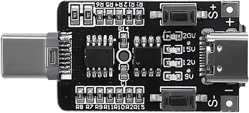 Type-c Usb Pd2.0/3.0 Fast Trigger Module,100w Output Voltage 9v/12v/15v/20v Adjustable Trigger Motherboard Module