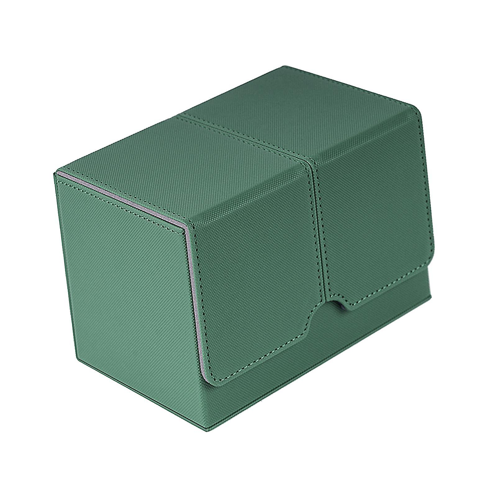 Trading Card Deck Box Game Cards Protector Album Container Display Deck Case Green