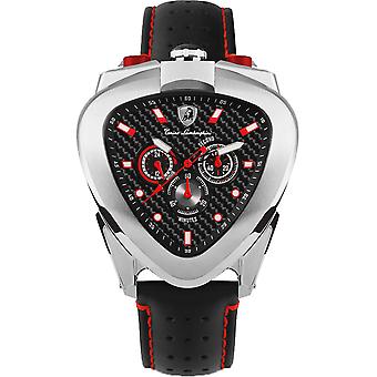 Sp 12h Men's Analog Quartz Watch with Cowhide Bracelet T20CH-A