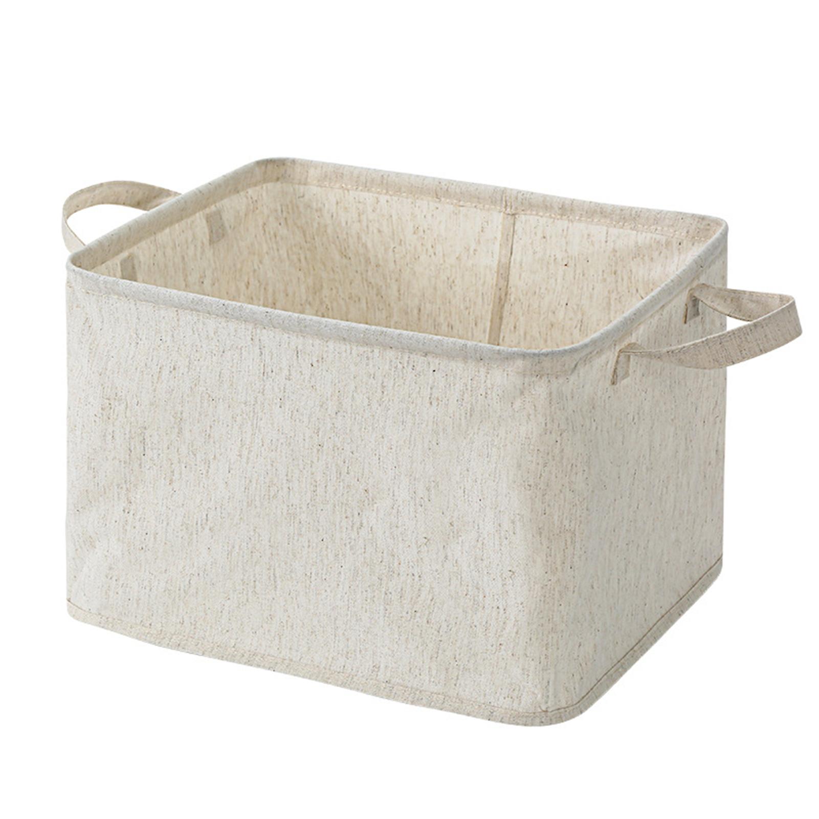 Clothes Closet Storage Box With Handles Shelf Baskets