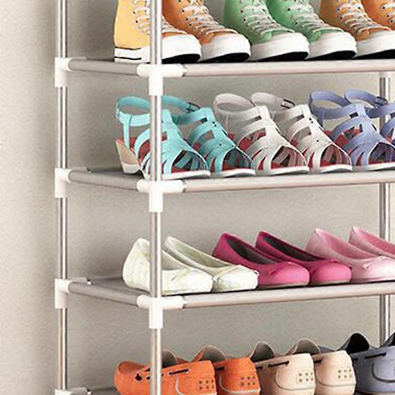 5 Layer Stackable Plastic Shoe Rack, Breathable, Strong, 4.4lb