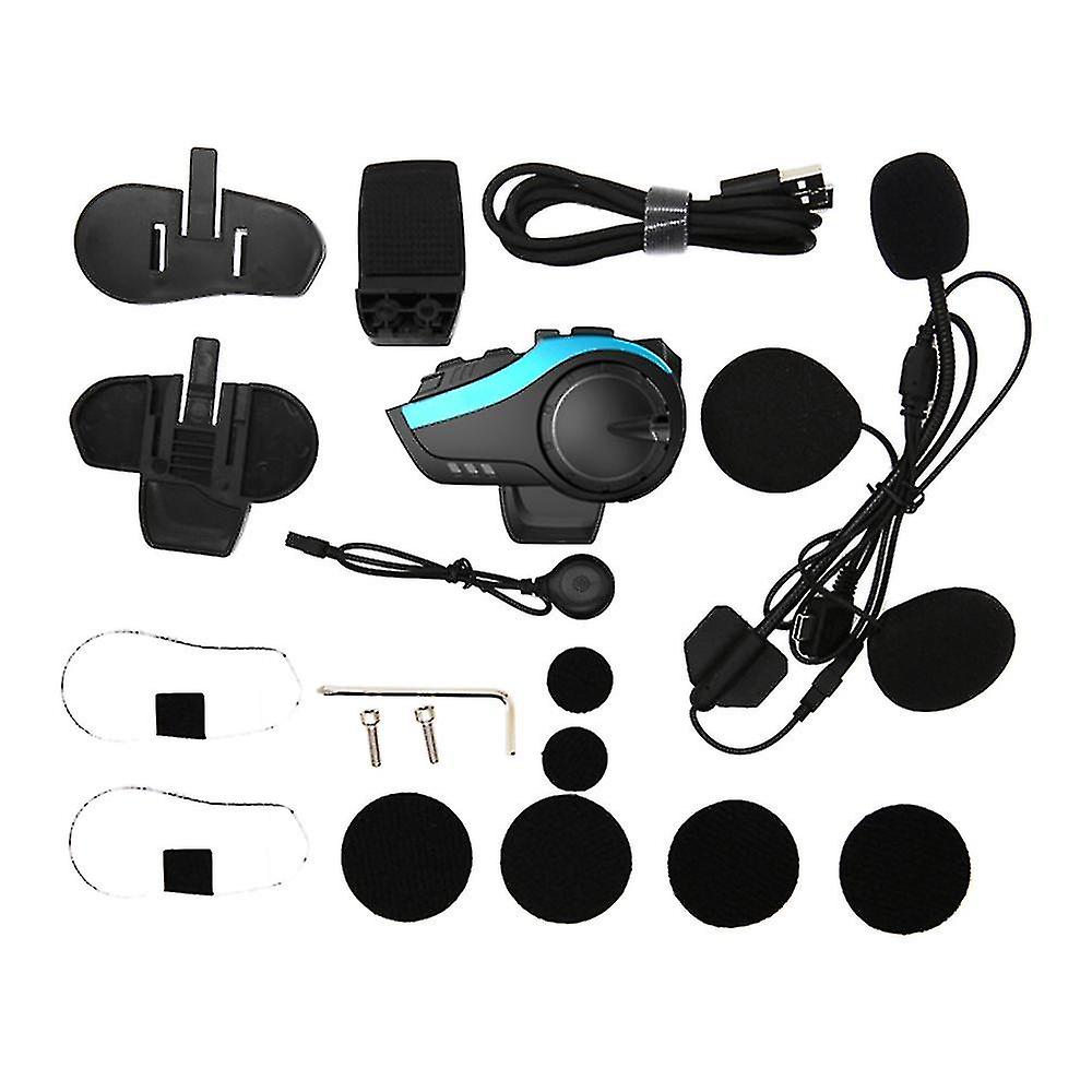 Motorcycle 2000m Bluetooth Intercom 6 Rider Interphone Headset Compatible With All Bluetooth