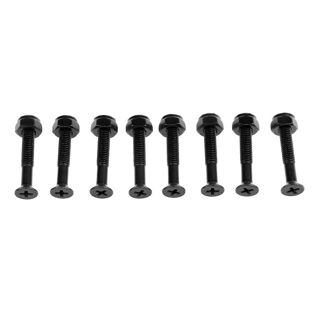 8pcs Replacement Skateboard Hardware Screw Set / Longboard Screws Nuts