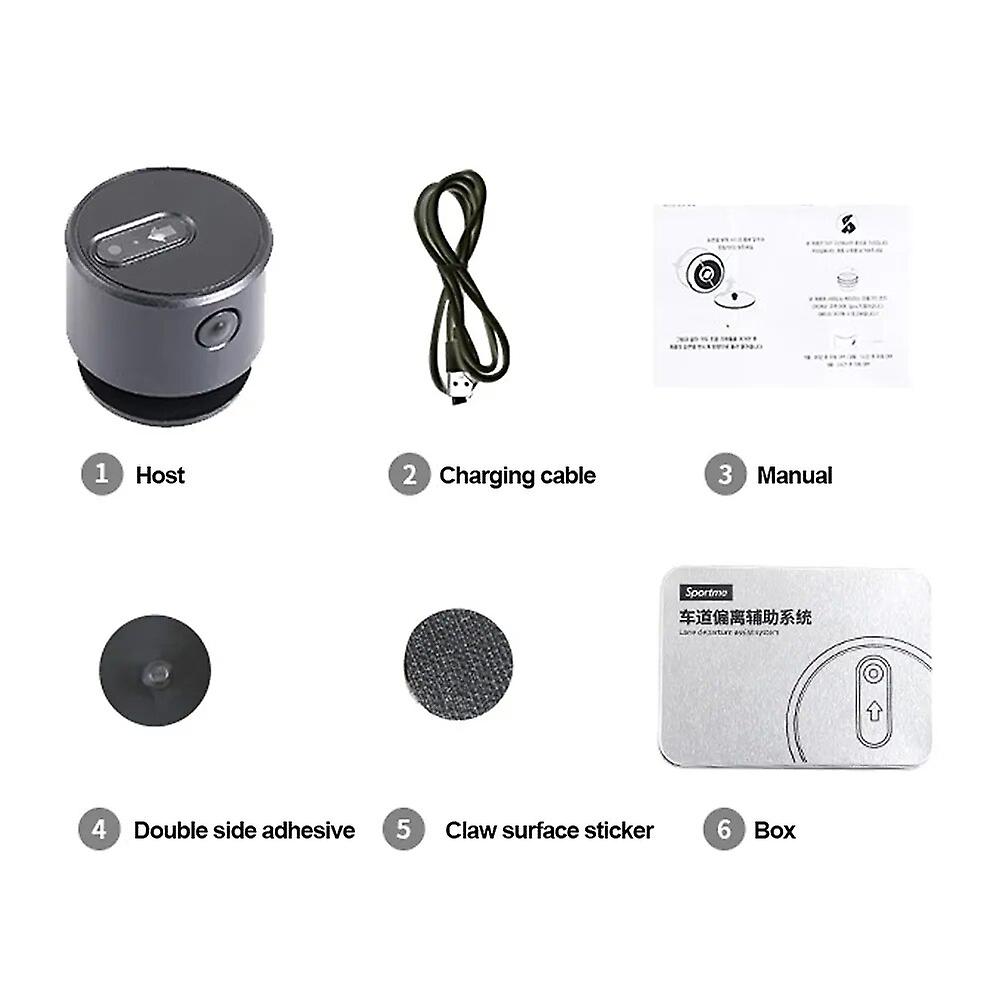 Car Lane Departure Warning Assist System Led Projection Light Anti-collision Car Safety Driving Universal For Cars Suv Truck