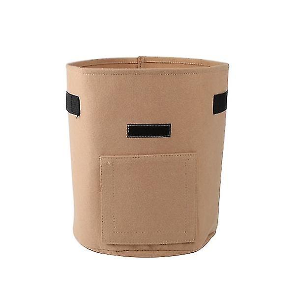 L 35D * 40h植物や野菜の植栽バッグを栽培するための茶色の不織布、庭の植栽バケツAz22320