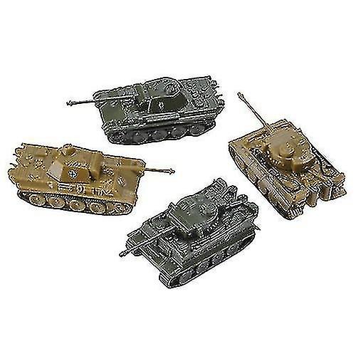 4 Pcs/set 1:144 Scale Tank Toy