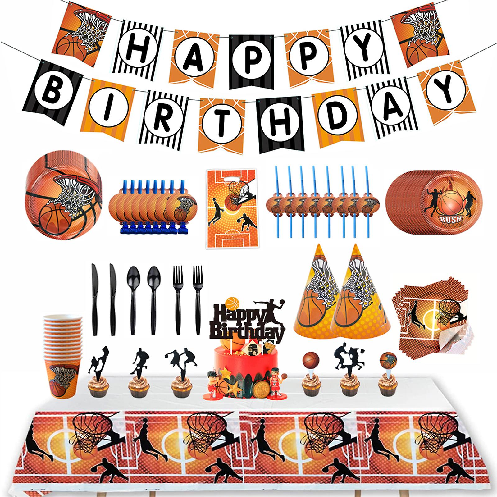 Festtillbehör för baskettema.