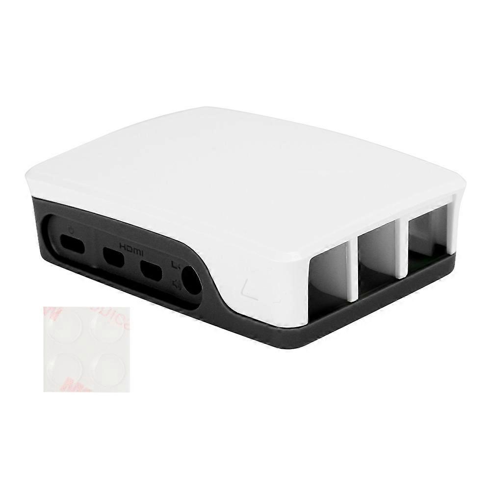 ABS Case Enclosure Box Black White Fits for Raspberry Pi 4B Protective Shell Box