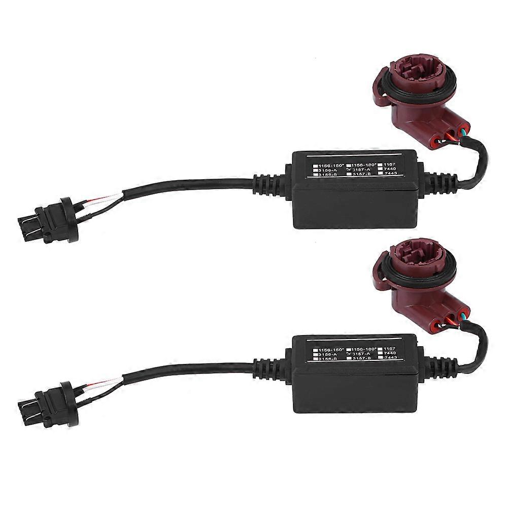 2pcs 3157A LED Load Resistor Decoder Adapter Anti Hyper Blink Flash Error Cancel Canbus Brake