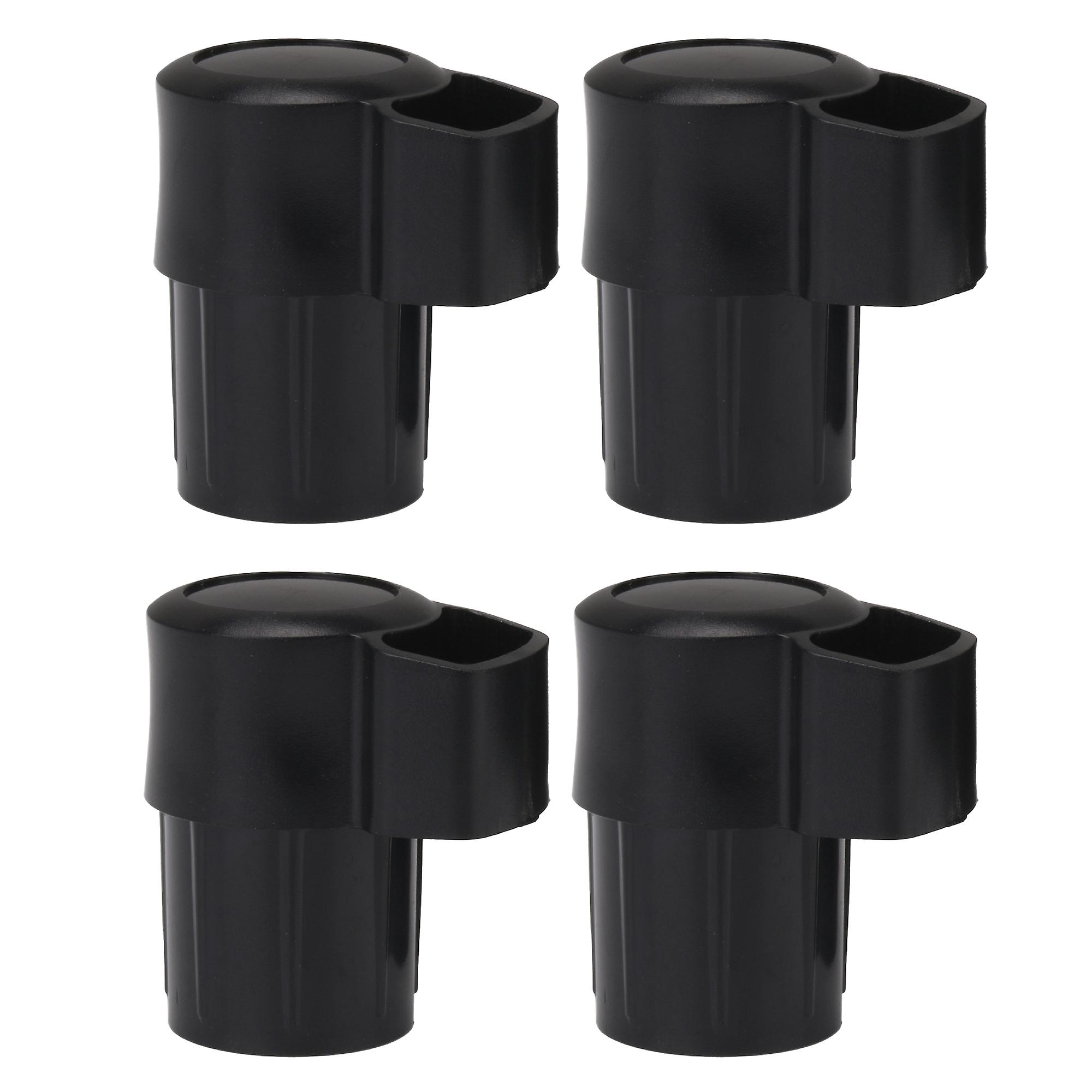 4pcs Alto Sax End Plug Cap 21mm Inner Dia Black Replacement Accessories