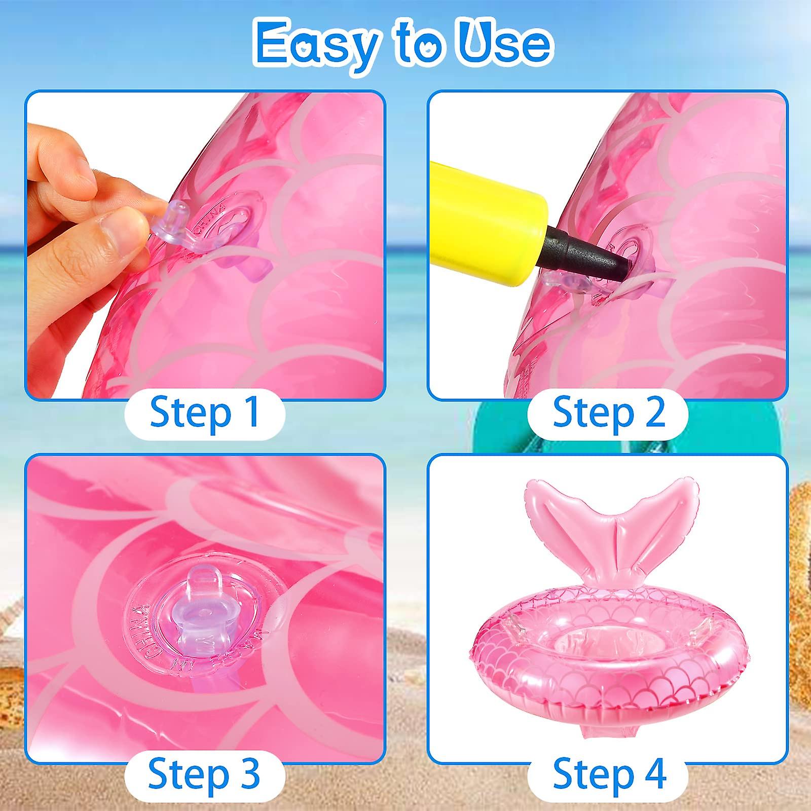 Baby Swimming Ring Inflatable Baby Swimming Float Children Waist Float Ring with Float Seat Infant Training Children