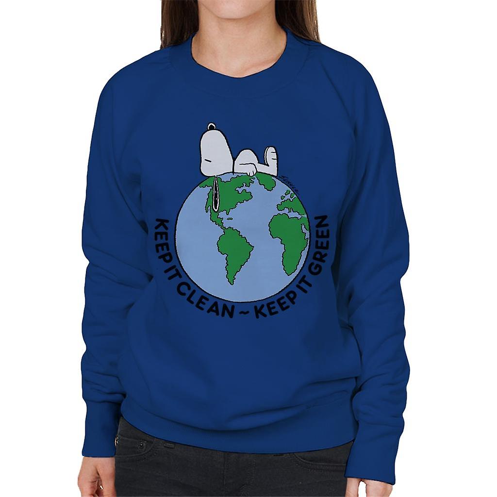 Peanuts Snoopy Keep It Green Women's Sweatshirt