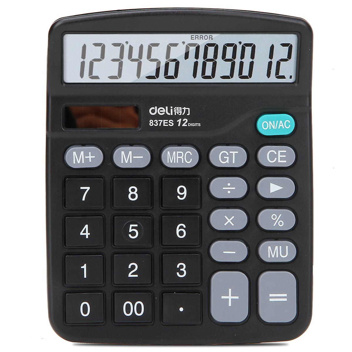 Scientific Calculator Desktop Standard Function Electronic Office For Students Dual Power Desktop