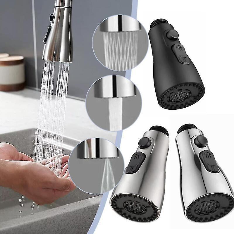 Faucet Shower With Stop Button 2 Types Of Retractable Spray Kitchen Sink