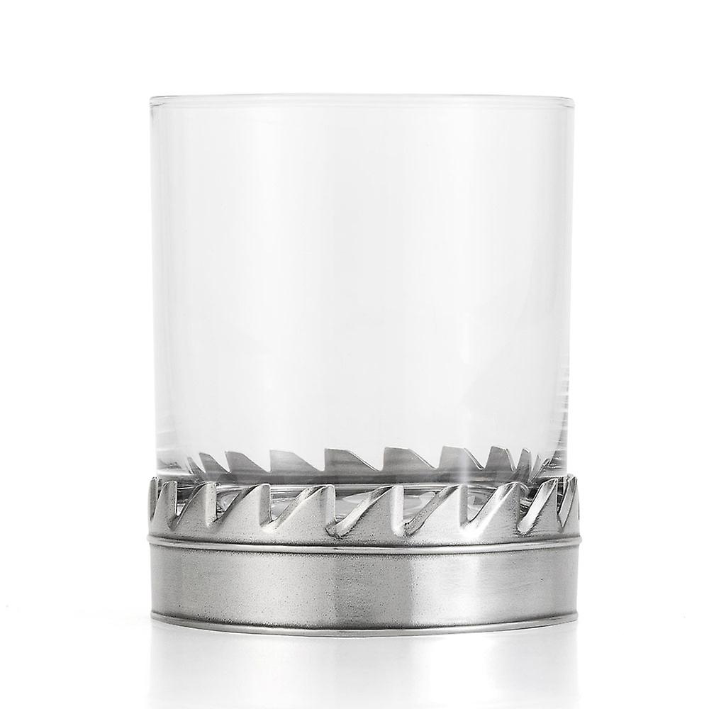 Royal Selangor Toolbar Collection Pewter Designer Highball Glass for Whiskey