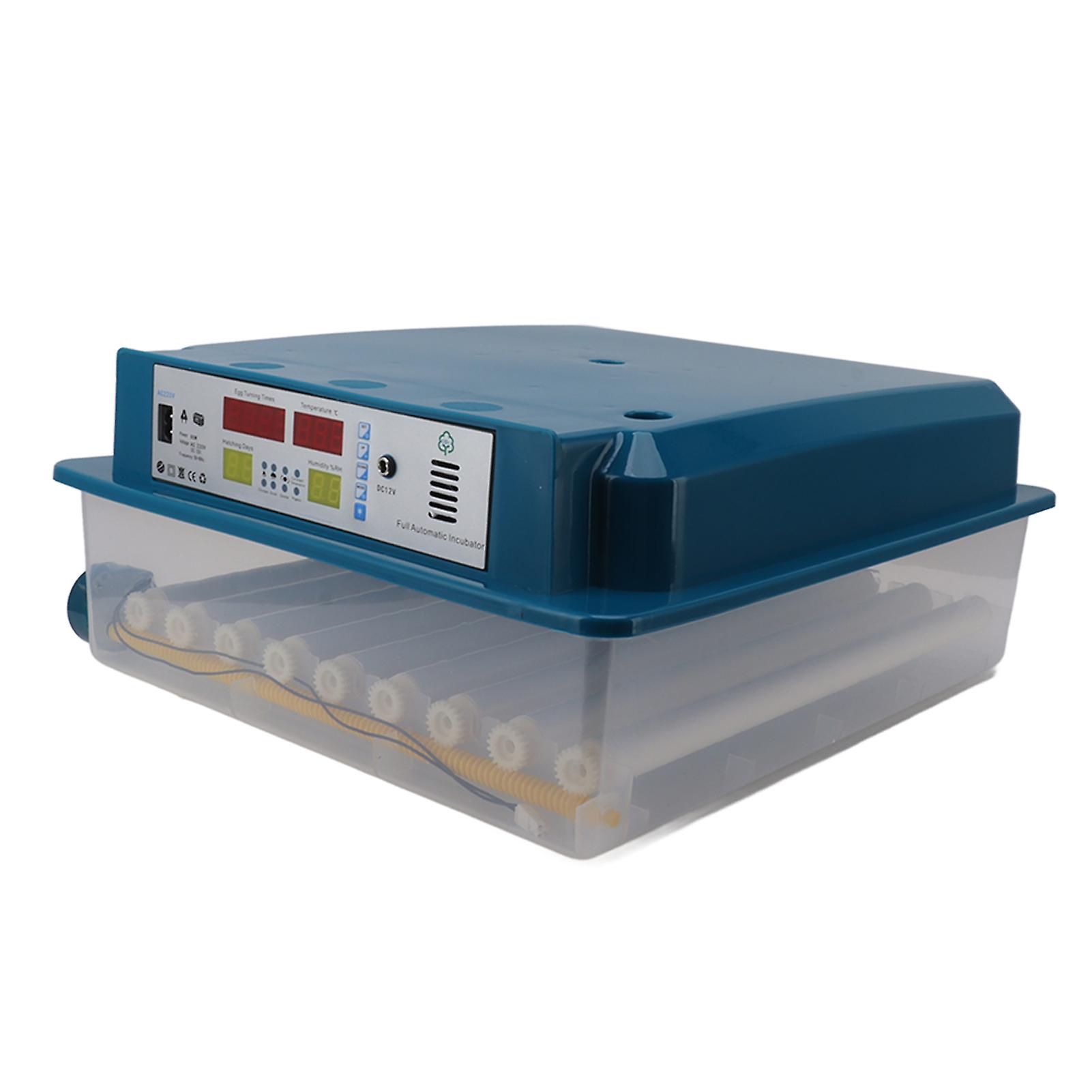 Egg Incubator 64 Eggs Automatic Intelligent Thermostatic Temperature Control Poultry Hatching Machine for Chicken Duck Goose EU Plug 250V