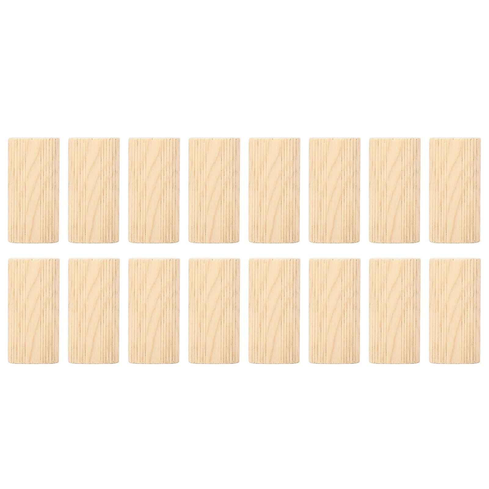 50 Pcs Wood Dowel 10x50mm Solid Beech Wood Tenon Insertion Block for Woodworking Furniture Splicing