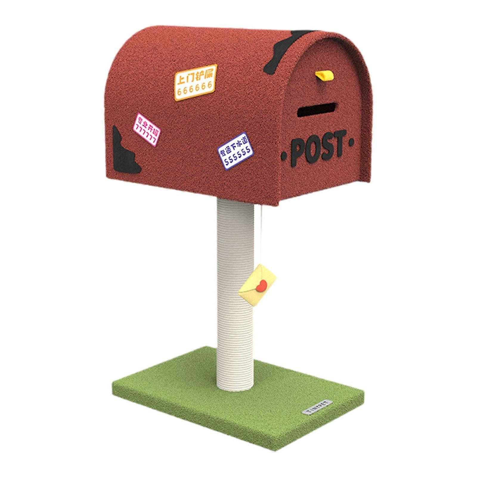 Cat Scratch Post for Indoor Cats Mailbox for Kitty Small Large Cats Exercise