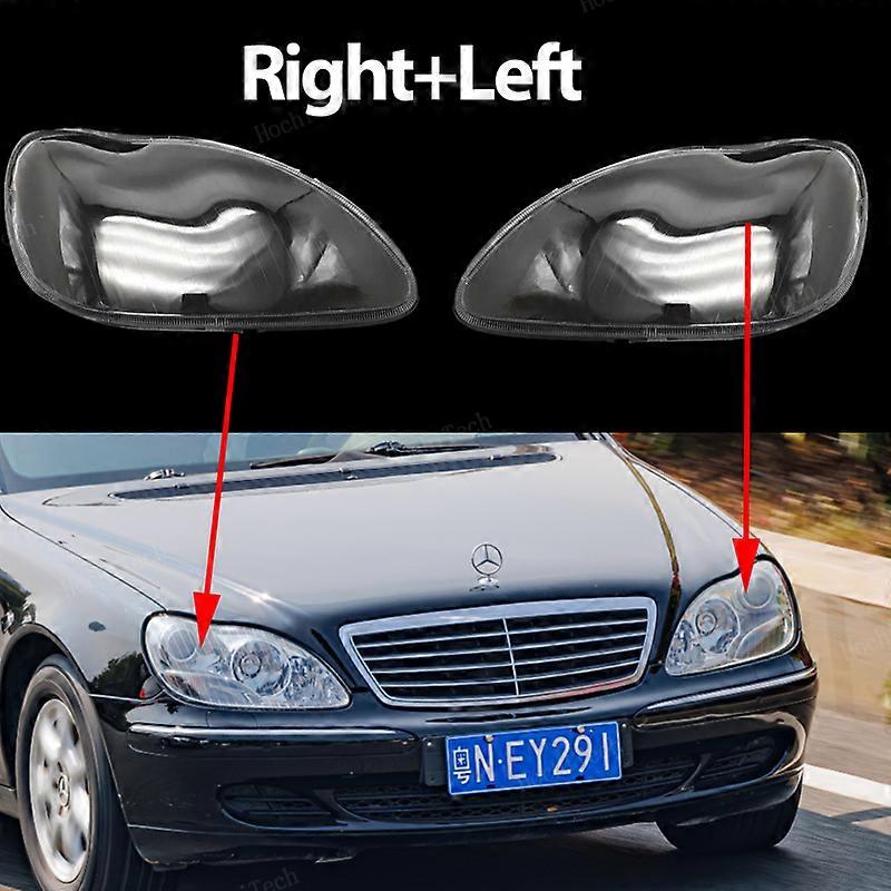 Light For Mercedes-Benz W220 Class Facelift 2004-05 S280 S350 S430 S500 S600 Transparent Housing Front Headlights Shell Glass Cover Right And Left