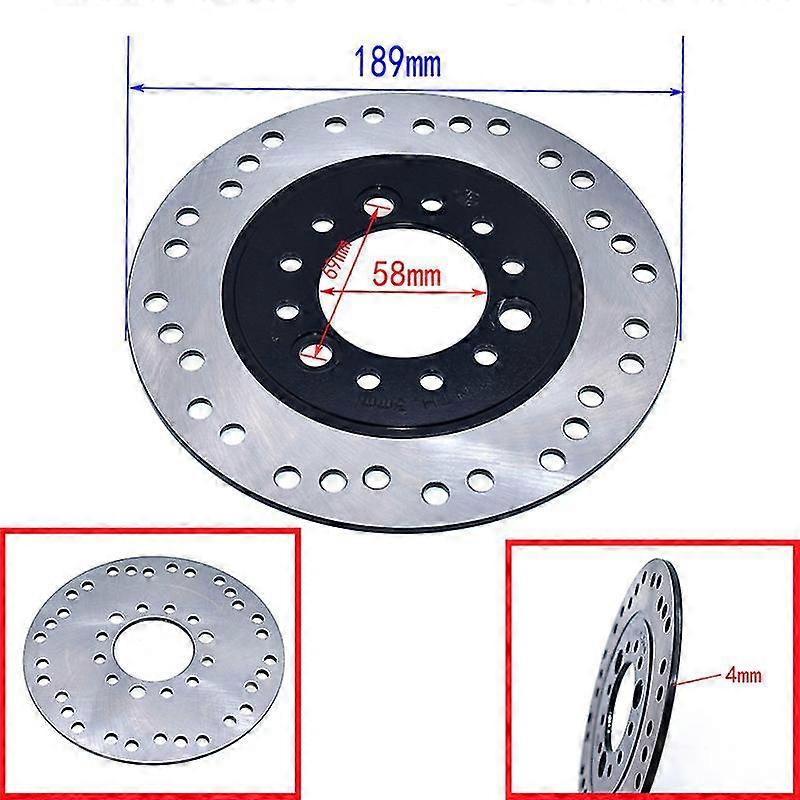 فريدة من نوعها 160 170 180 190mm الأمامي أو الخلفي قرص الفرامل ثقب داخلي 58 مم لسكوتر Gy6 الصيني أنا دراجة نارية ATV قطع غيار الدراجة البخارية Go Kart