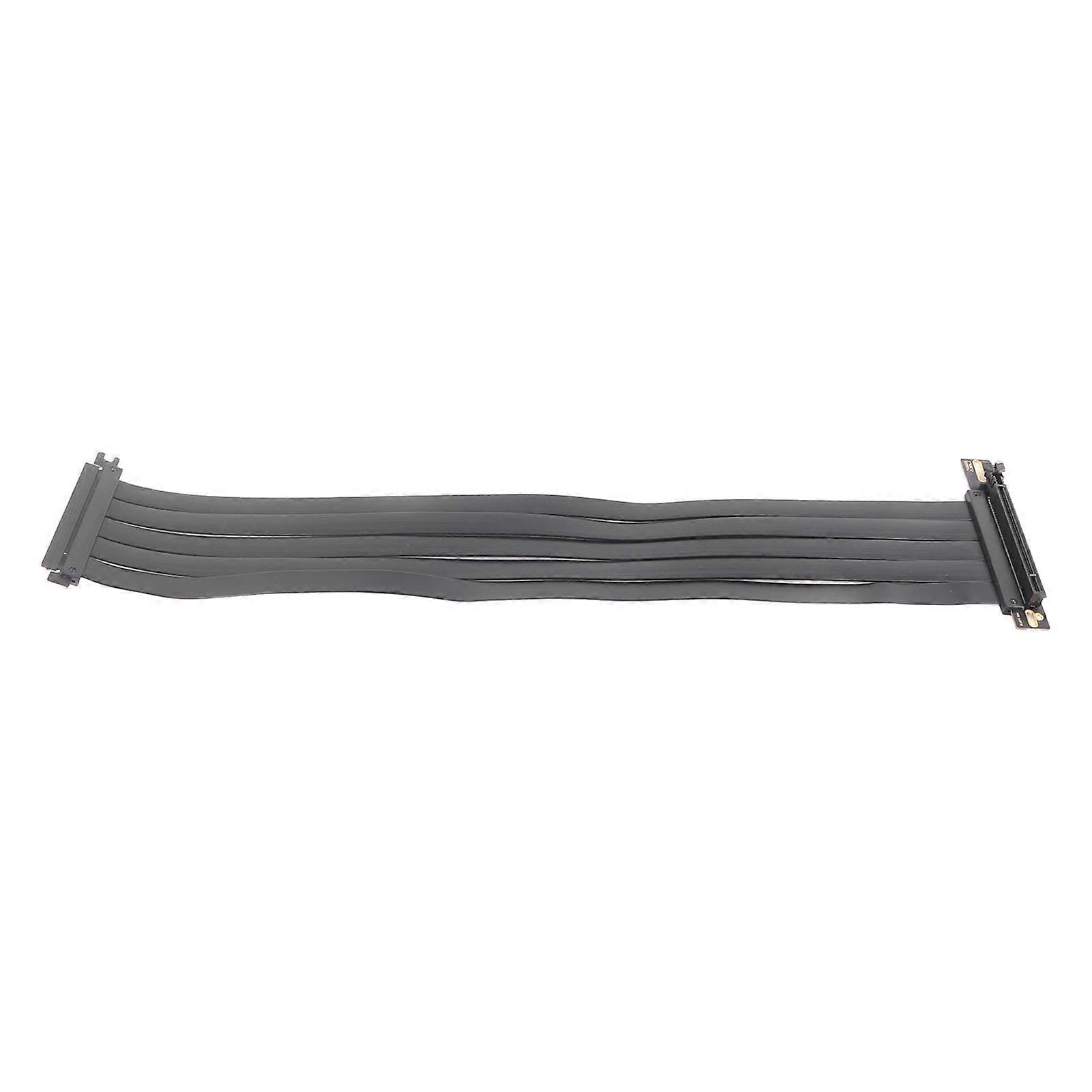 PCIE 4.0 X16 Extender Right Angle 64GB/s Shielded Plug and Play GPU Extension Cable for RTX4090 RTX3090ti RTX3090 15.7in