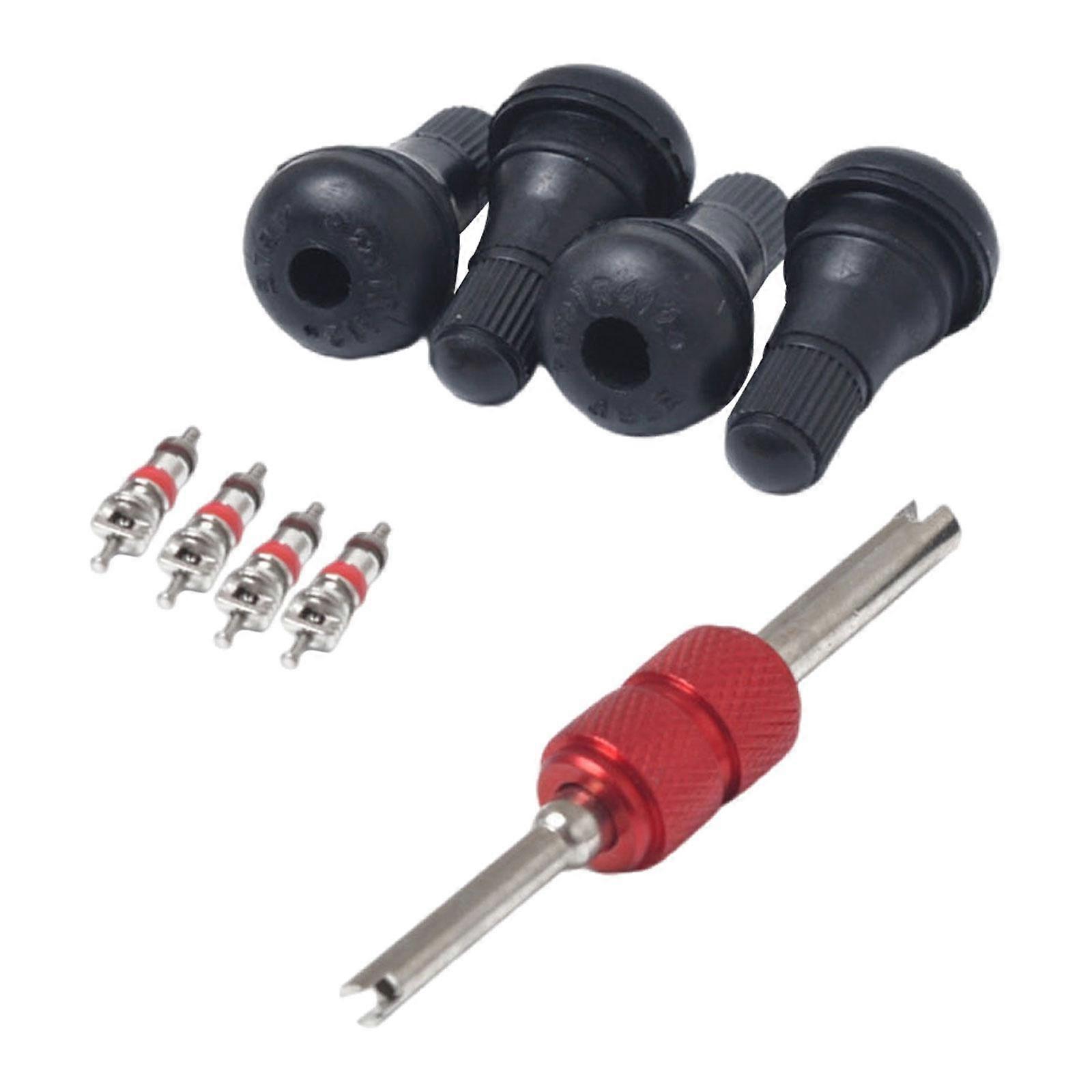 4Pcs Generic TR418 Snap in Tire Valve Stem Kit Removal and Installation Set