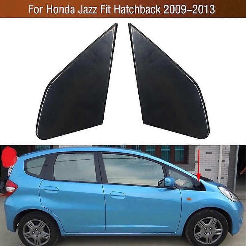 For Honda Jazz Fit Hatchback 2009 2010 2011 2012 2013 Car Front Door Outer Window Mirror Decorative Cover Garnish Trim Panel