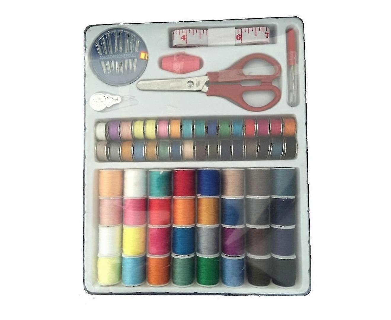 Sewing Travel Set Needle And Thread Scissors Bottom Thread Top Thread Household Home Use Thread Box Needle Threader Thread Sewing Kit Needle Threader