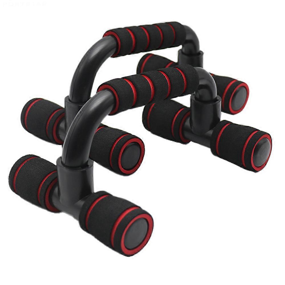 Red Push Up Bars Gym treningsutstyr Fitness 1 par pushup håndtak med polstret skumgrep og sklisikker solid struktur Push Up Bars for menn &; wo