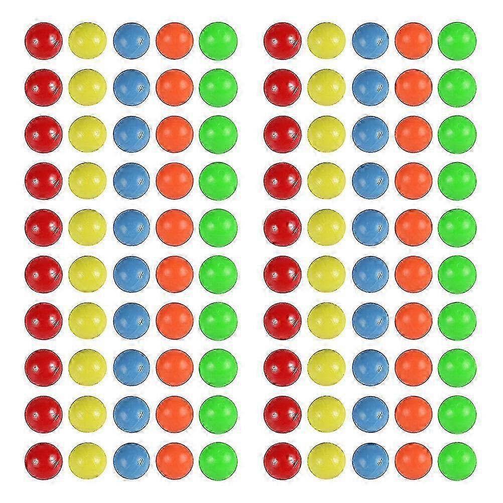 100pcs Colored Plastic Balls Counting Balls For Probability Learning (5 Colors)