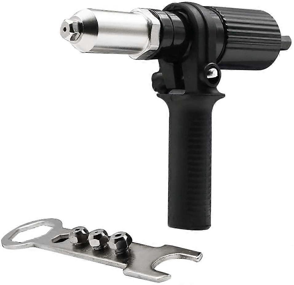 Electric Rivet Gun Adapter, Professional Rivet Gun Adapter Kit, for Cordless Drill Electrical Nut Riveting Riveter Insert Tool