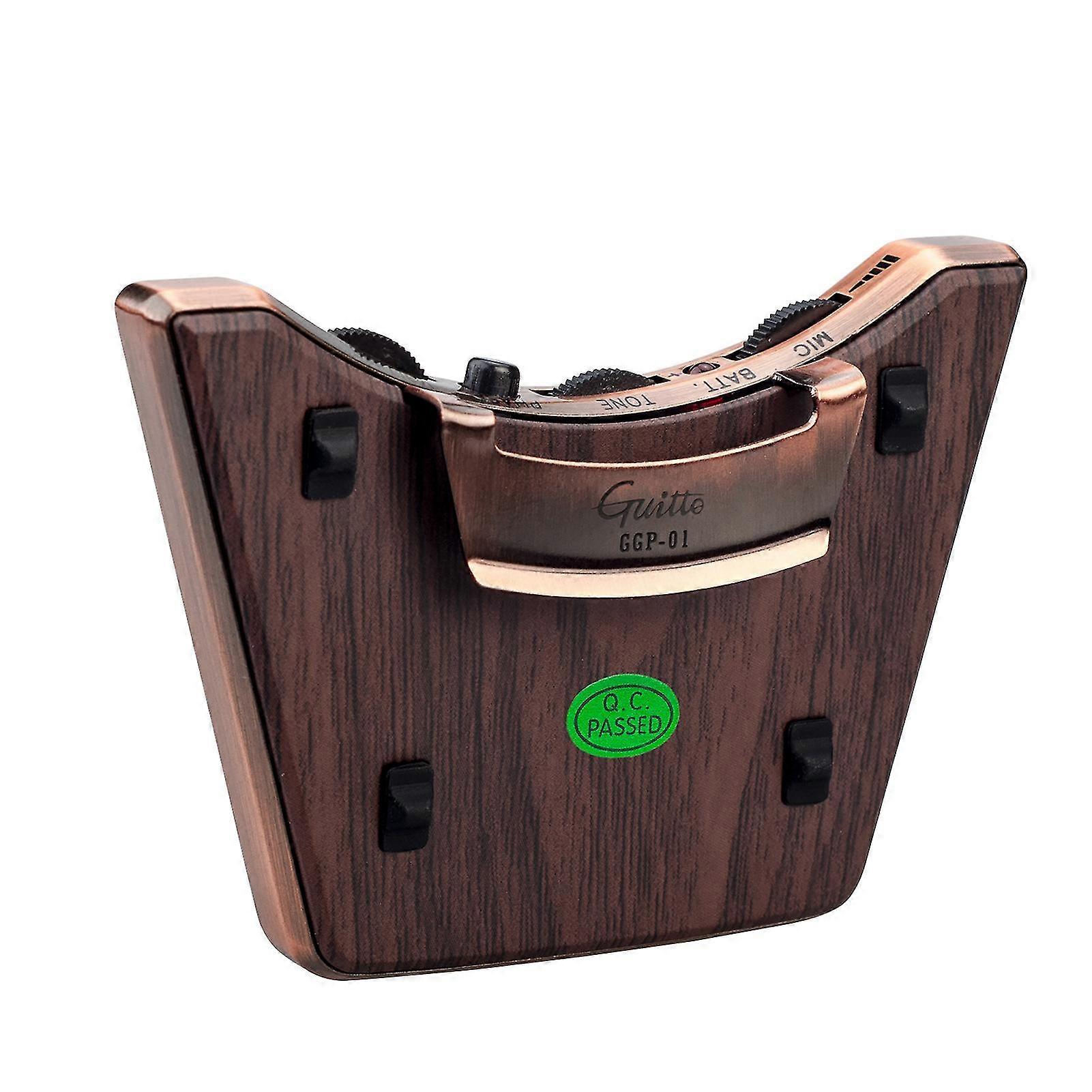 akustisk gitar lydhull pickup dual pickup moduser piezo + mikrofon støtter volum tone justering fase funksjon enkel installasjon for 36-42 tommers klassisk