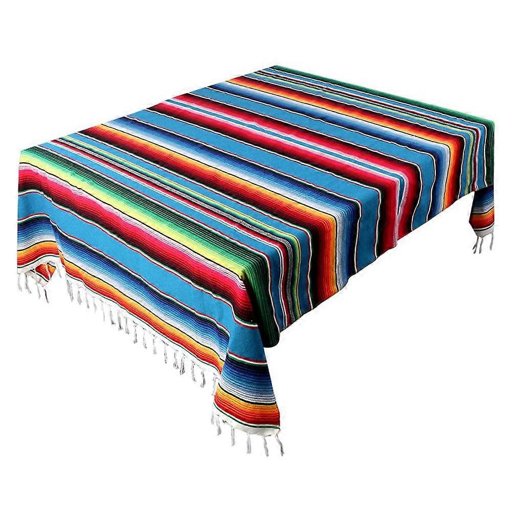 Mexican Blanket Sarape Picnic Rug Throw Tablecloth Hot Rod for Yoga Party , 120X180cm