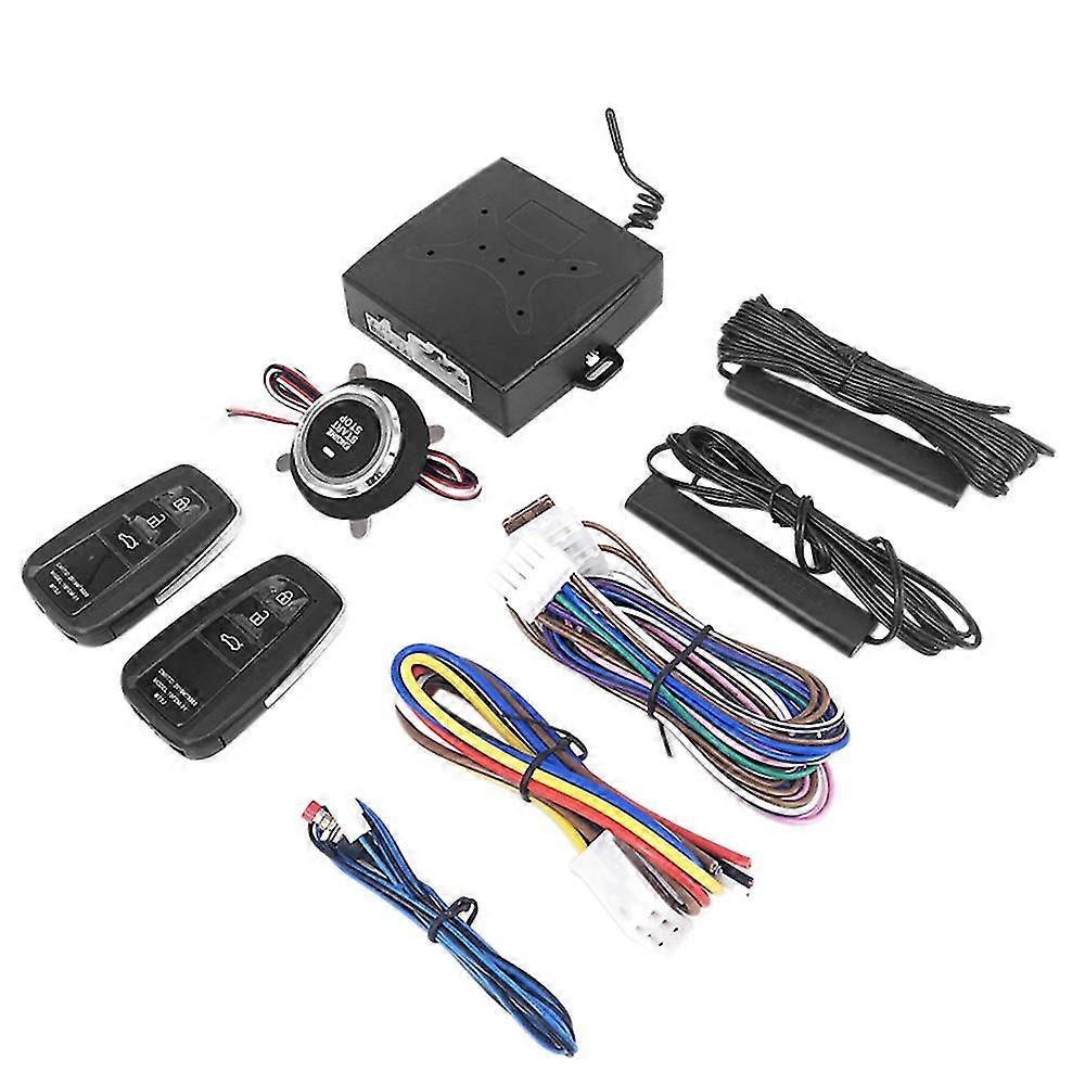 12v Car One-key Start System Keyless Entry Remote Control Pre-cooling And Pre-heating Pke Engine St
