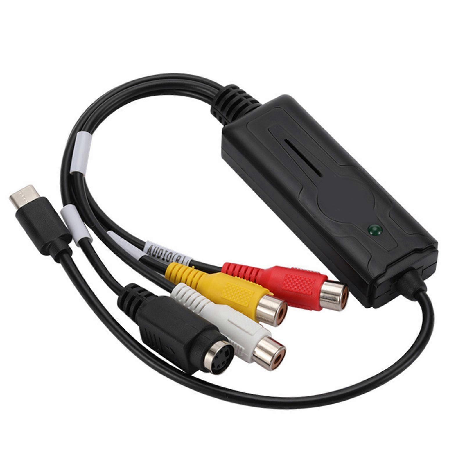 USB Audio Video Capture Card Type-C Video Grabber for Cell Phone and PC