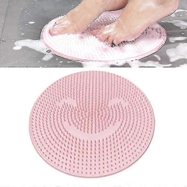 Silicone Back Massage Cushion with Exfoliating Foot Brush