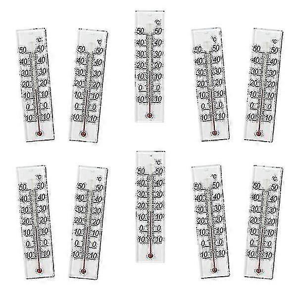 10-pack Indoor Thermometer 10 To 50 Degrees Celcius, Column-