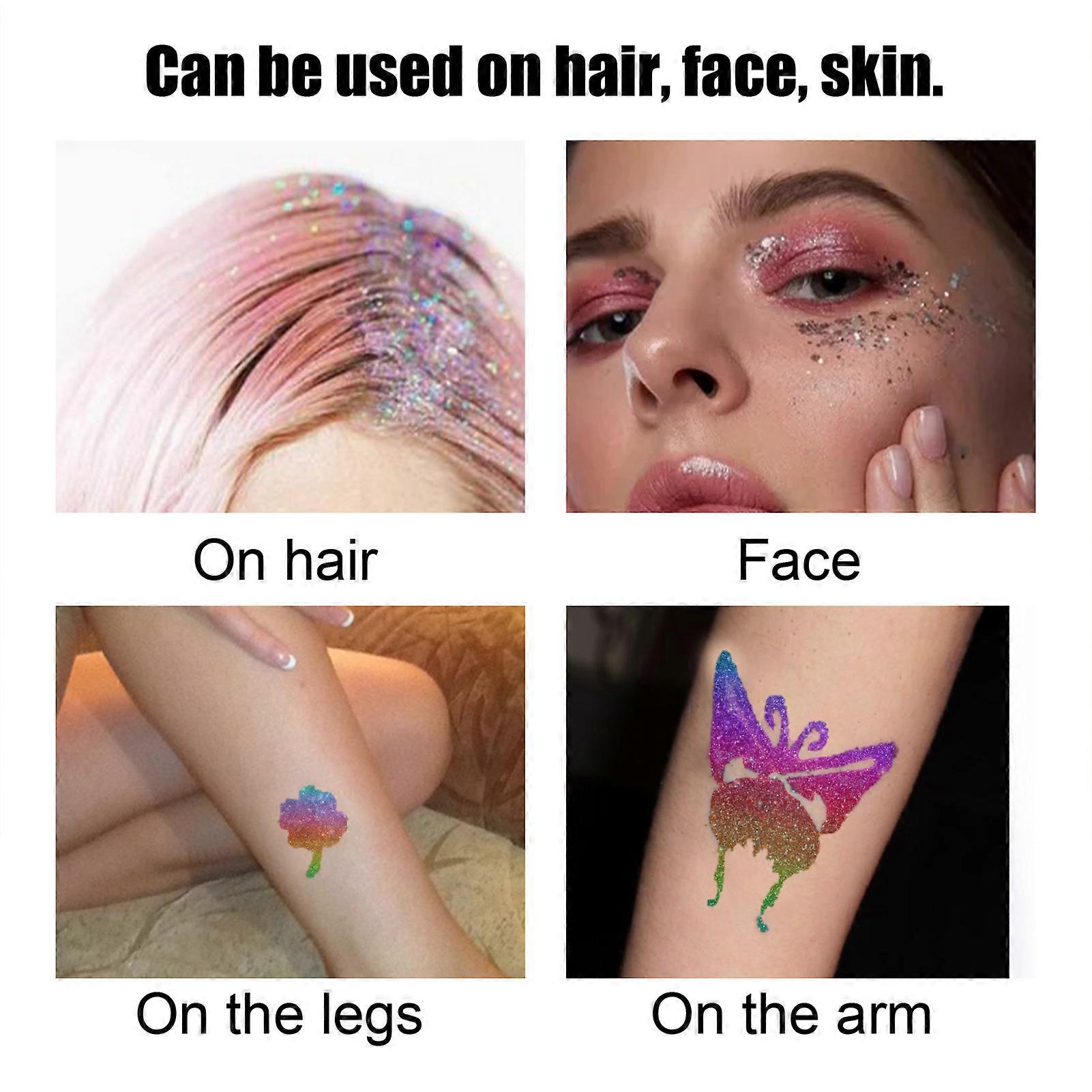 Face Body Glitter Tattoo Skin Glue Adhesive to the Skin Areas Glue for Halloween Carnival Theme Party
