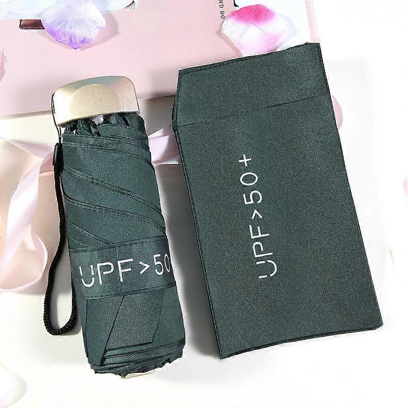 Portable Mini Umbrella Folding Umbrella Lightweight Compact Travel Umbrella 5 Fold Umbrella Sun Umbrella Unisex