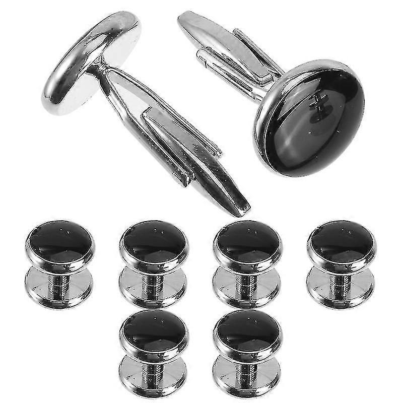 8pcs Classic Copper Cuff Links French Style Cuff Studs Male Skirt Cuff Links