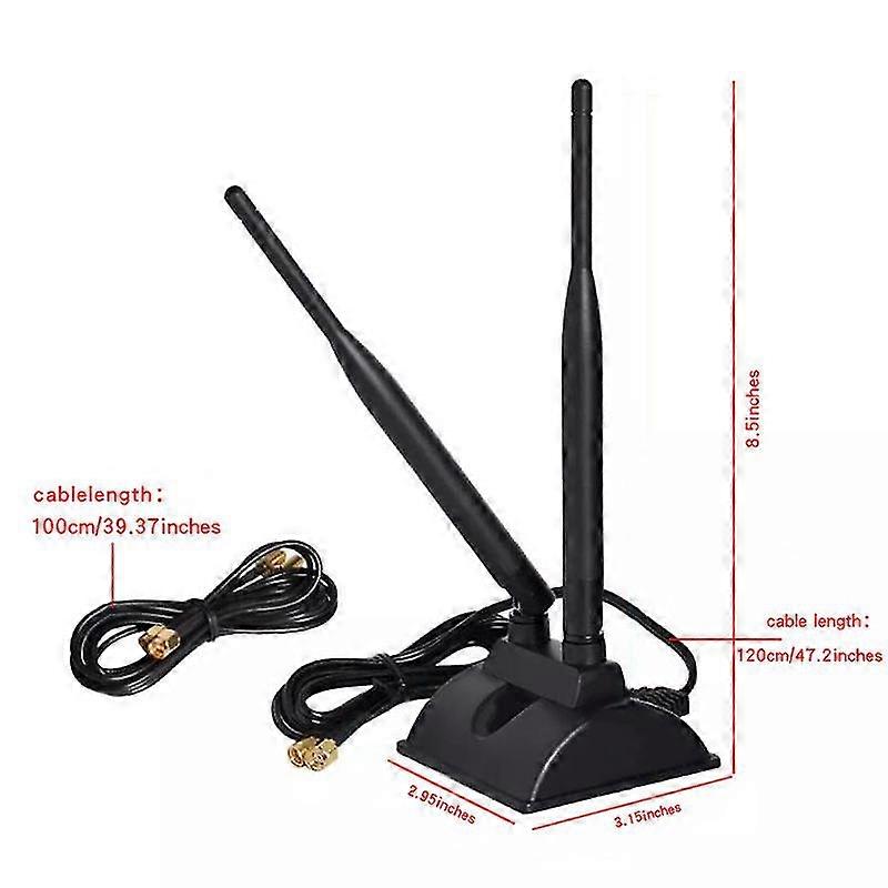 Carte Rseau Sans Fil Double Frquence 2.4g/5.8g 5db Antenne Ventouse De Bureau Gain Lev Antenne Bluetooth Wifi Gain Lev
