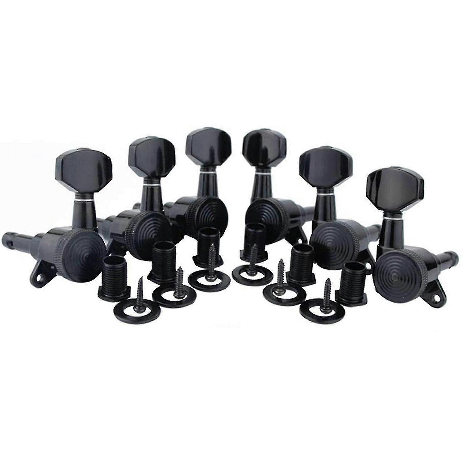 Black 3l3r guitar locking tuners zinc alloy tuning pegs keys machine heads set electric z46583