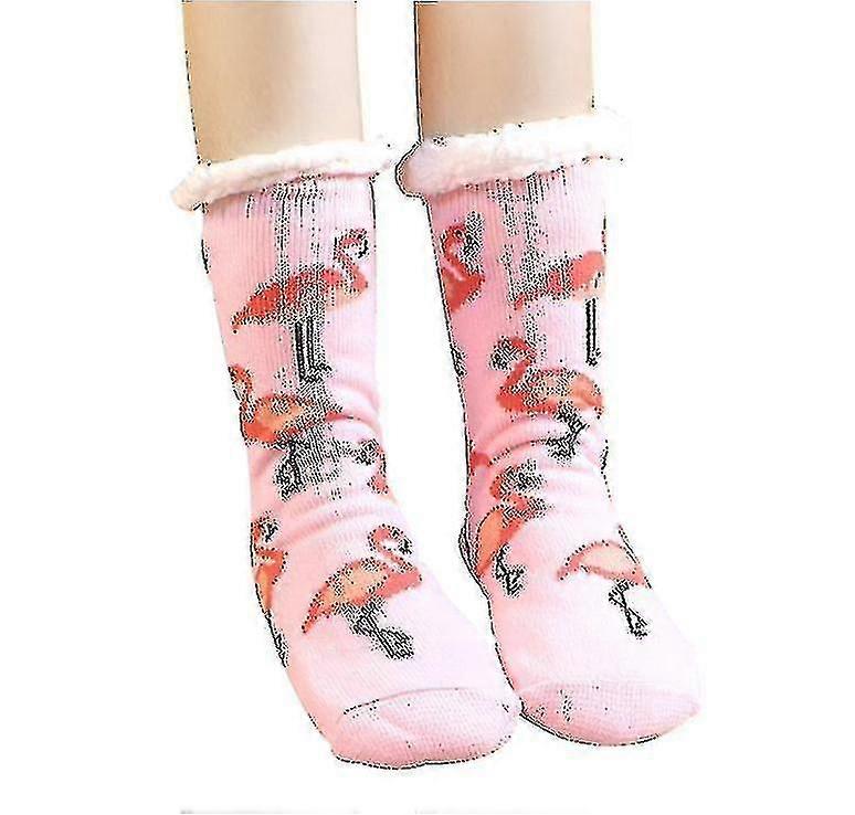 Group5 2 Pcs Socks Winter Slipper Socks Warm Socks X1065