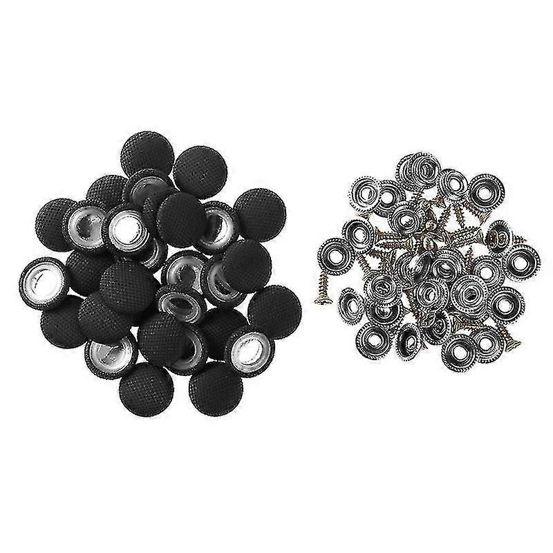 30pcs Car Ceiling Headliner Button Fixing Screw Cap Roof Snap Rivets Retainer