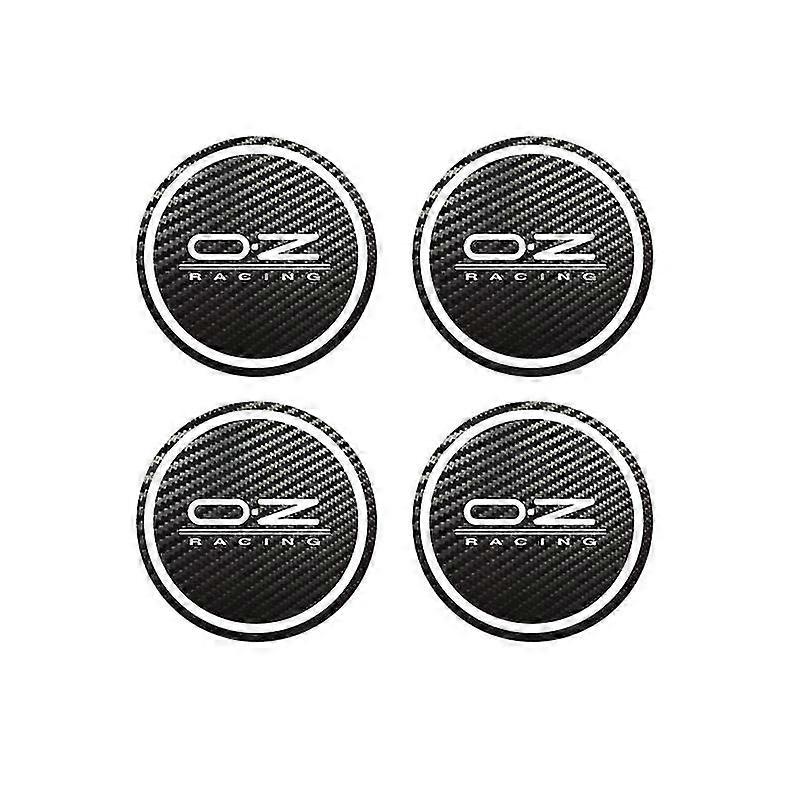 4pcs For Oz Racing Octavia A5 Fabia Superb Car Styling Badge Logo Carbon Center Caps Alloy Wheel Hub Stickers All Sizes|car Stickers|,White
