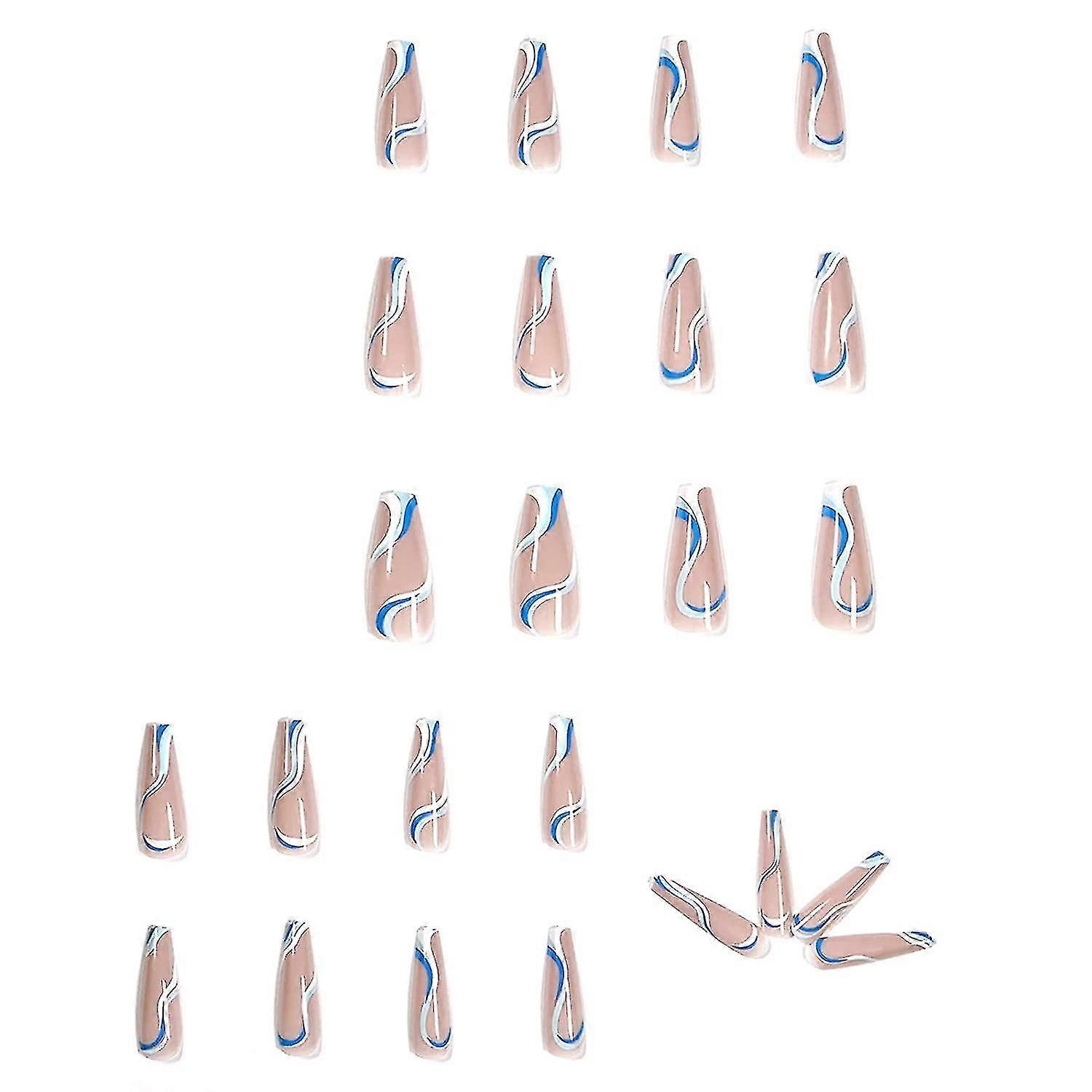 Glossy Glue-on False Nails