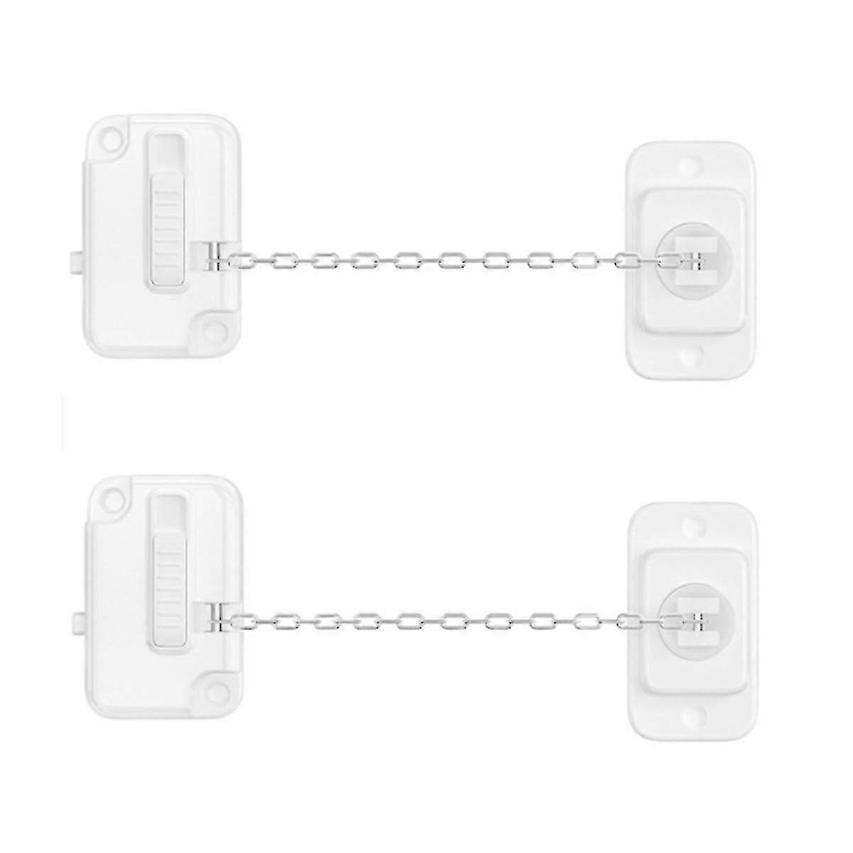 Window Locks,2pcs Window Restrictor Child Safety Locks For Upvc, For Child Pets Safety, Self Adhesive